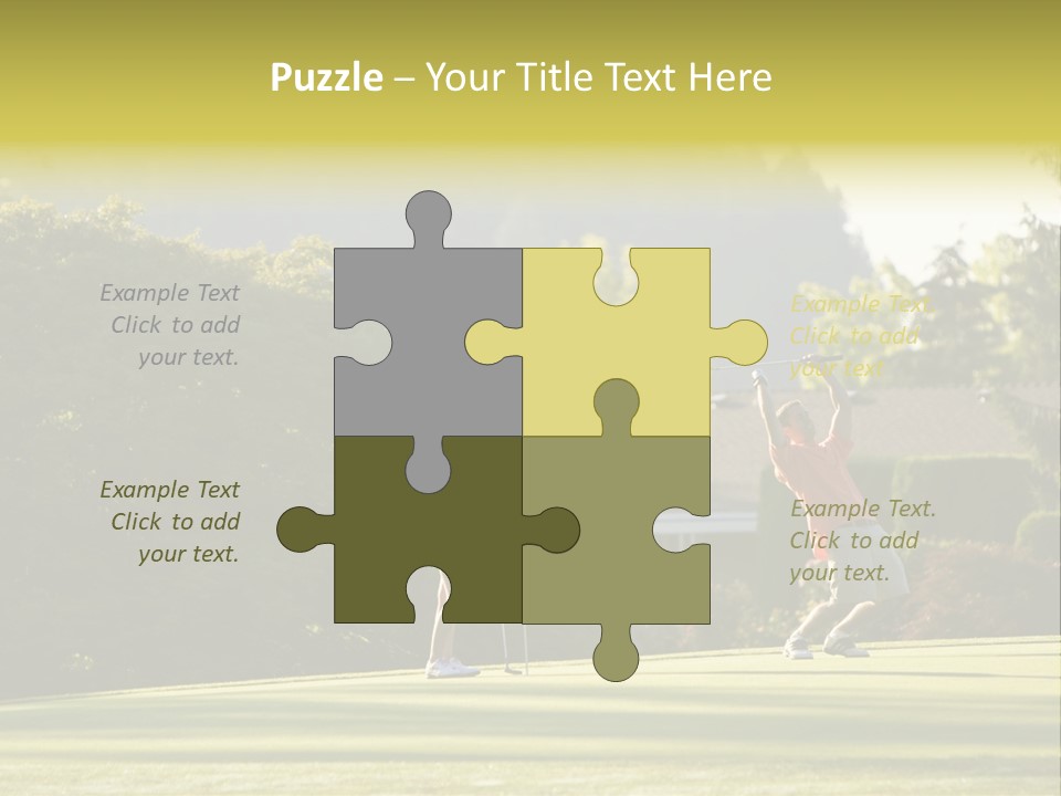 Forget In The Hole. Golf PowerPoint Template