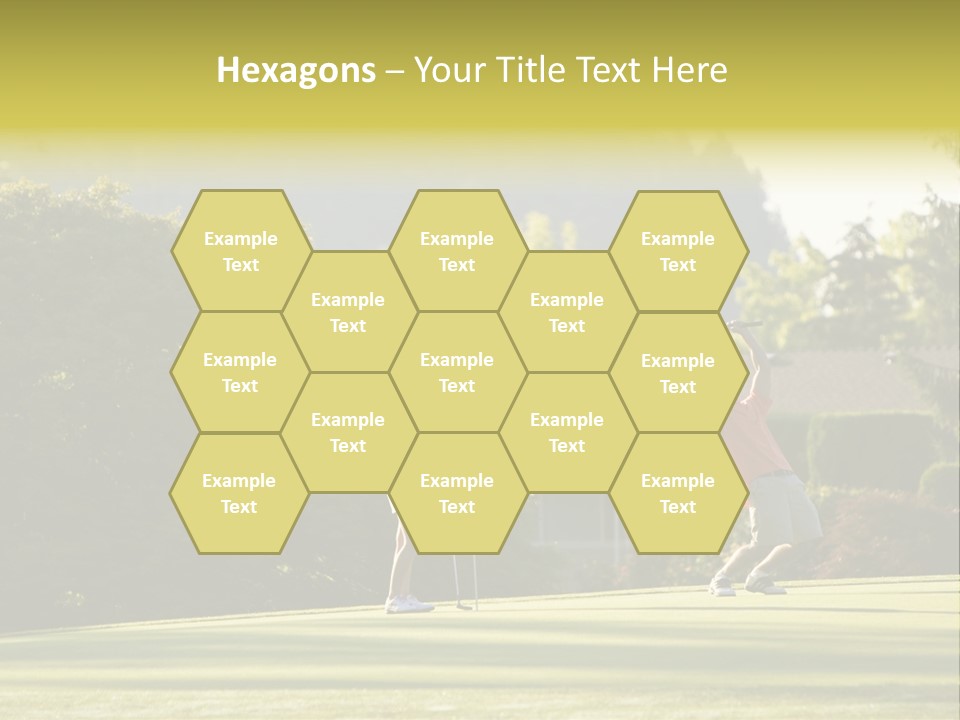 Forget In The Hole. Golf PowerPoint Template