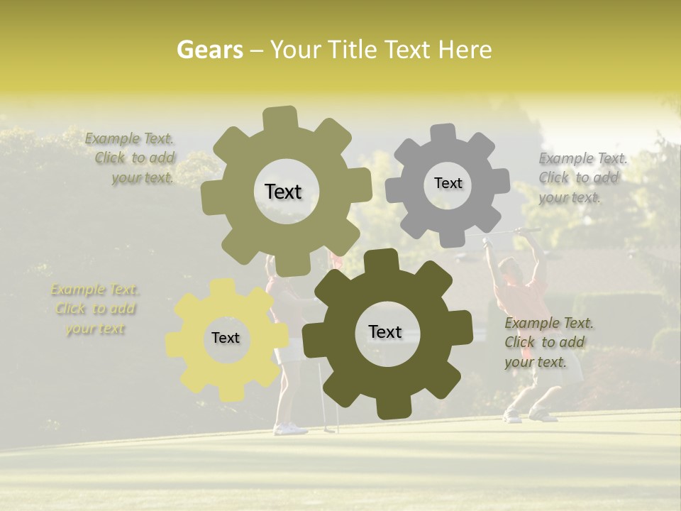 Forget In The Hole. Golf PowerPoint Template