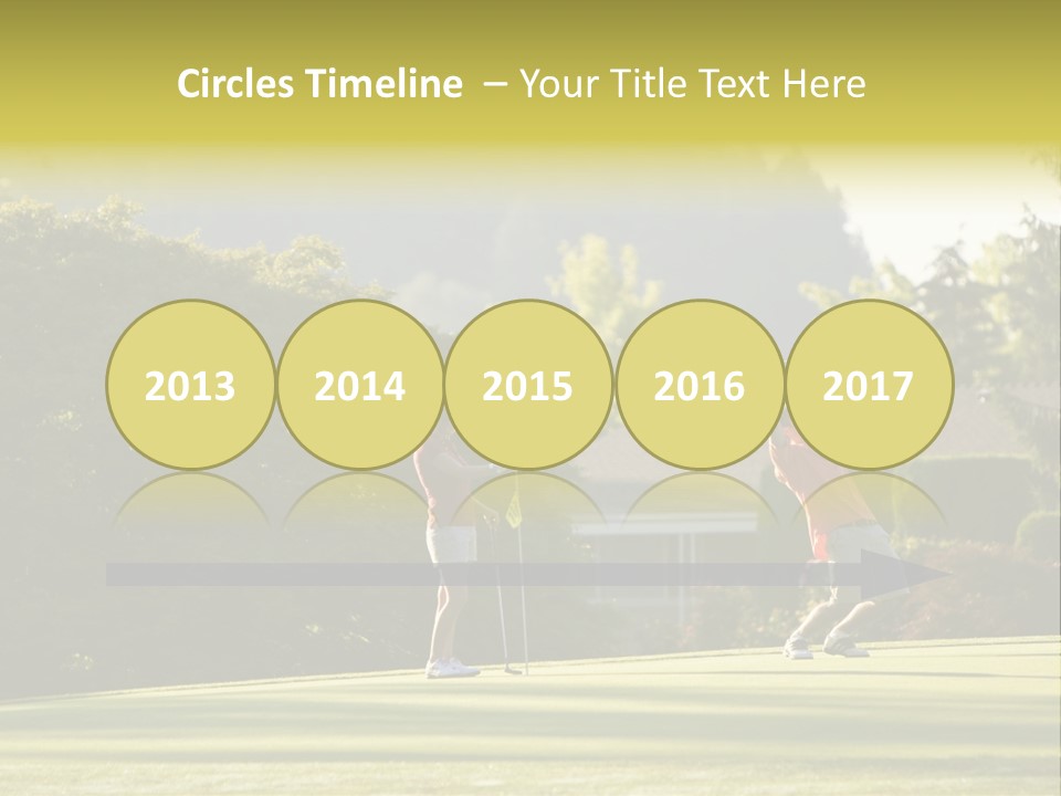 Forget In The Hole. Golf PowerPoint Template