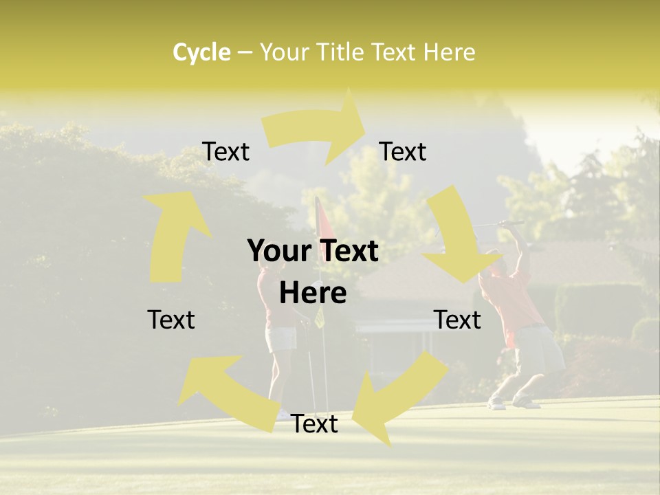 Forget In The Hole. Golf PowerPoint Template
