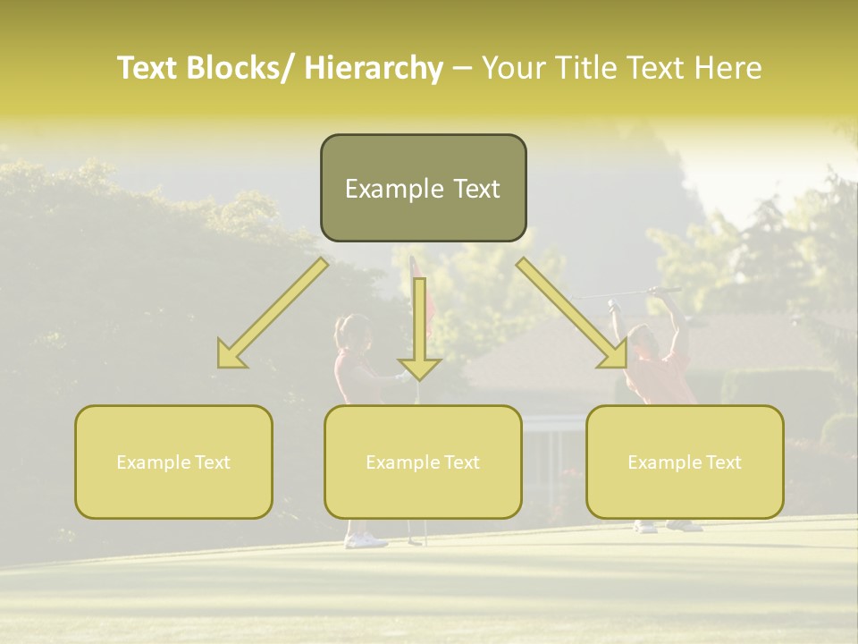 Forget In The Hole. Golf PowerPoint Template