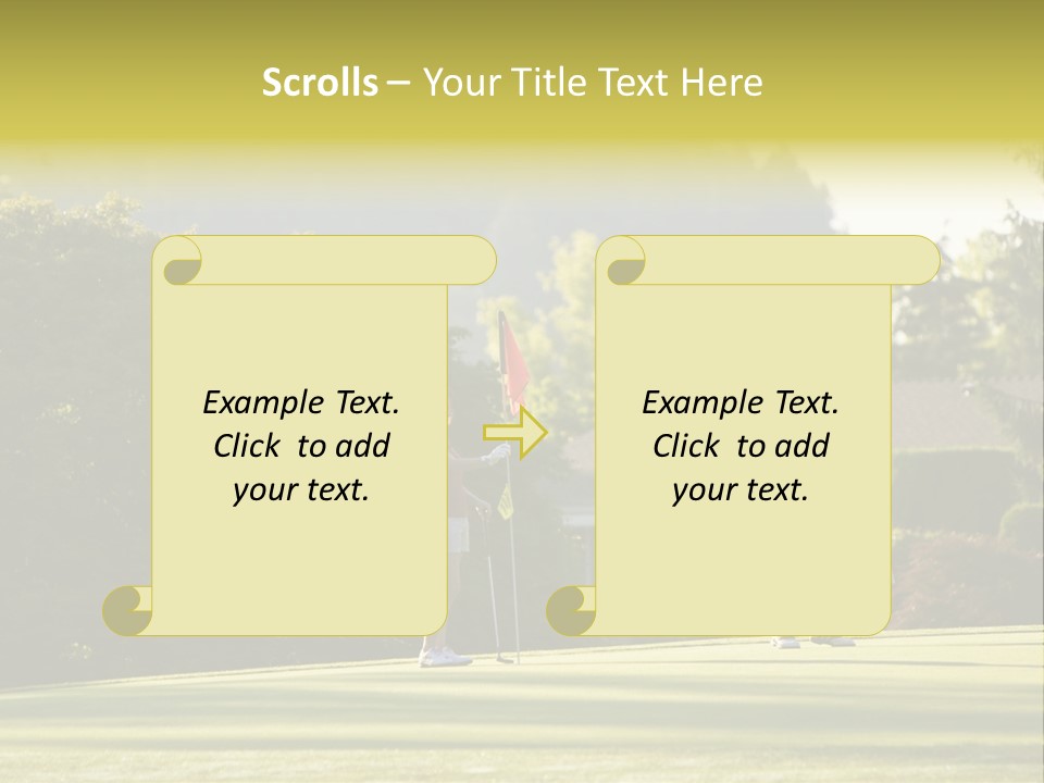 Forget In The Hole. Golf PowerPoint Template