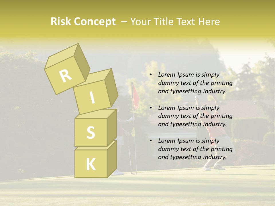 Forget In The Hole. Golf PowerPoint Template