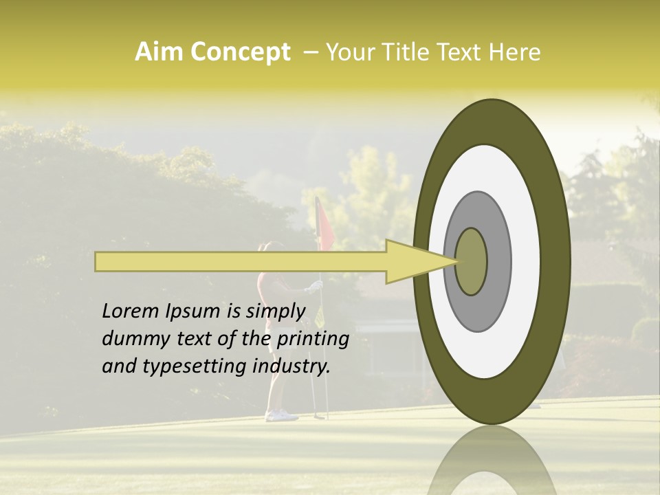 Forget In The Hole. Golf PowerPoint Template