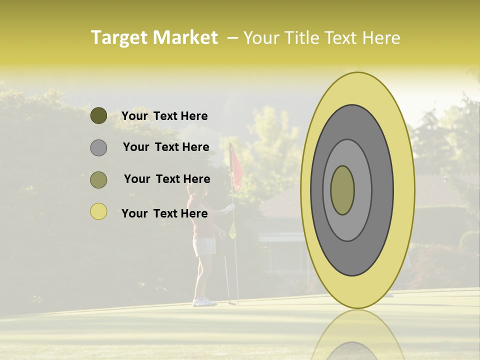 Forget In The Hole. Golf PowerPoint Template