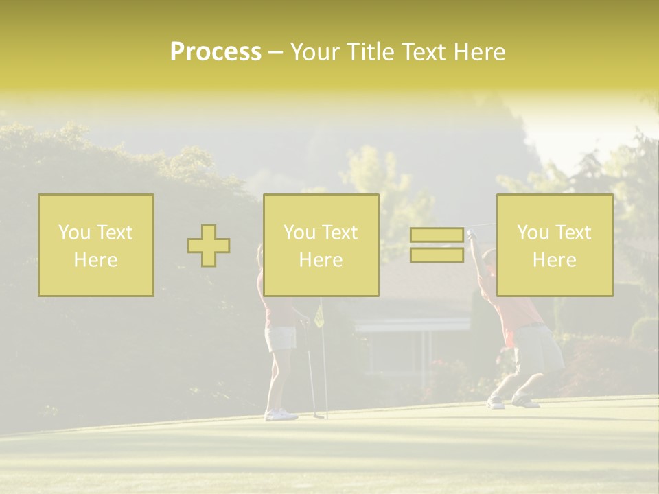 Forget In The Hole. Golf PowerPoint Template