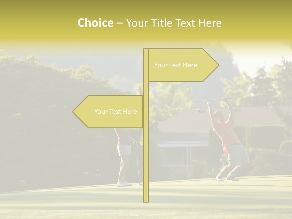 Forget In The Hole. Golf PowerPoint Template