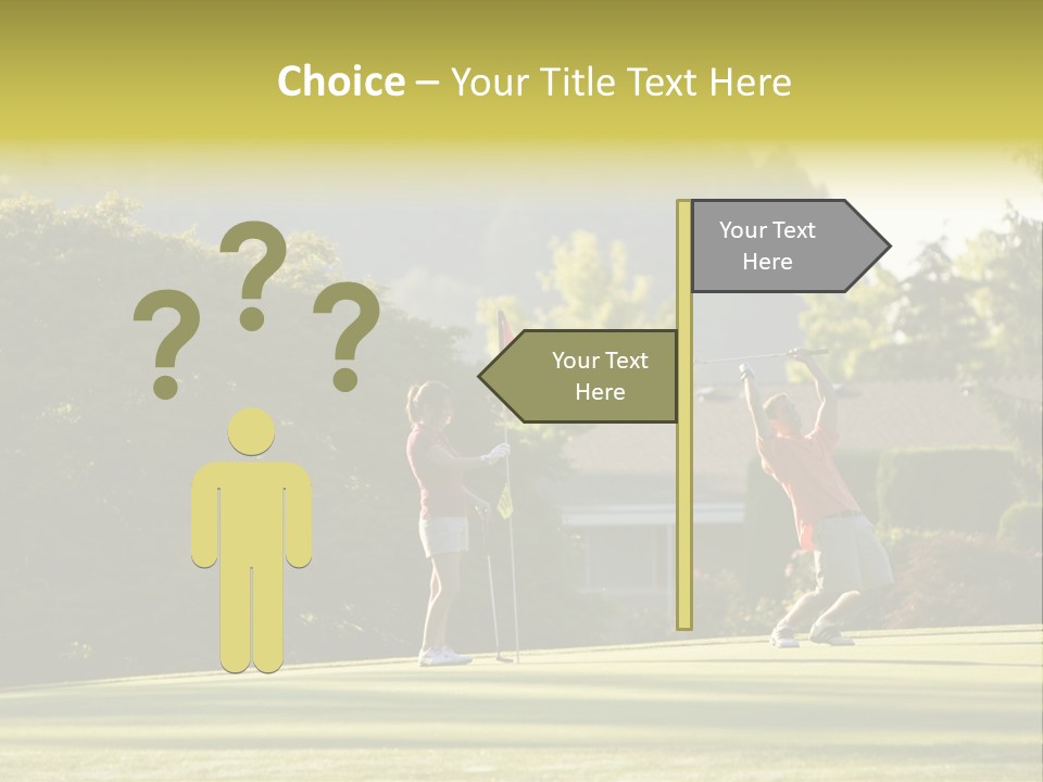 Forget In The Hole. Golf PowerPoint Template