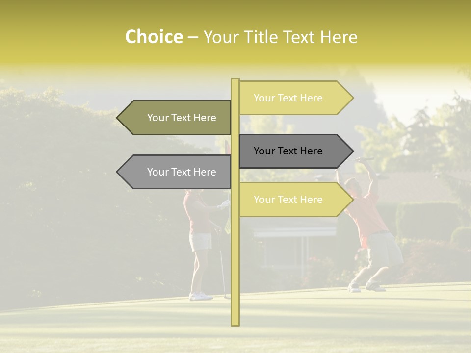 Forget In The Hole. Golf PowerPoint Template