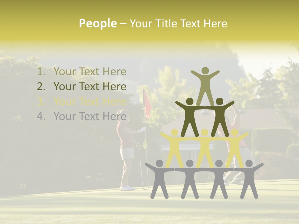 Forget In The Hole. Golf PowerPoint Template