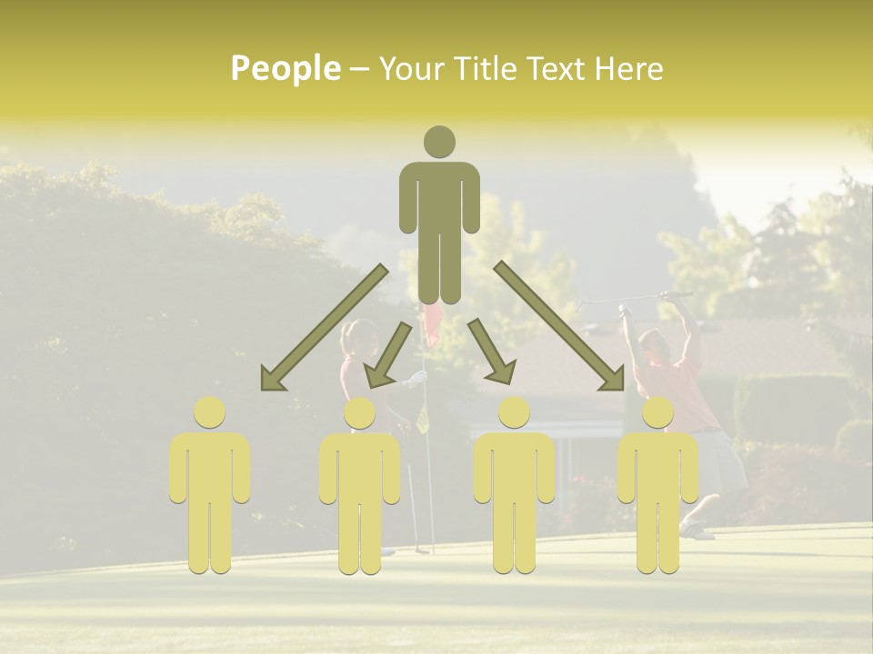 Forget In The Hole. Golf PowerPoint Template