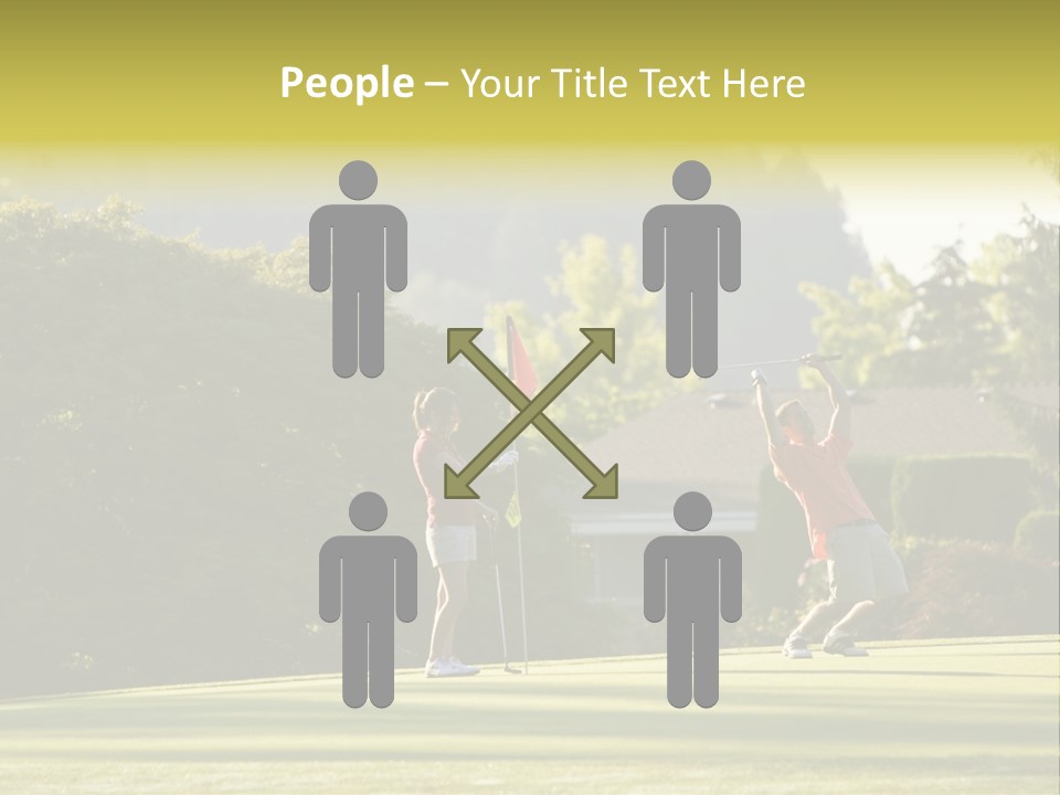 Forget In The Hole. Golf PowerPoint Template