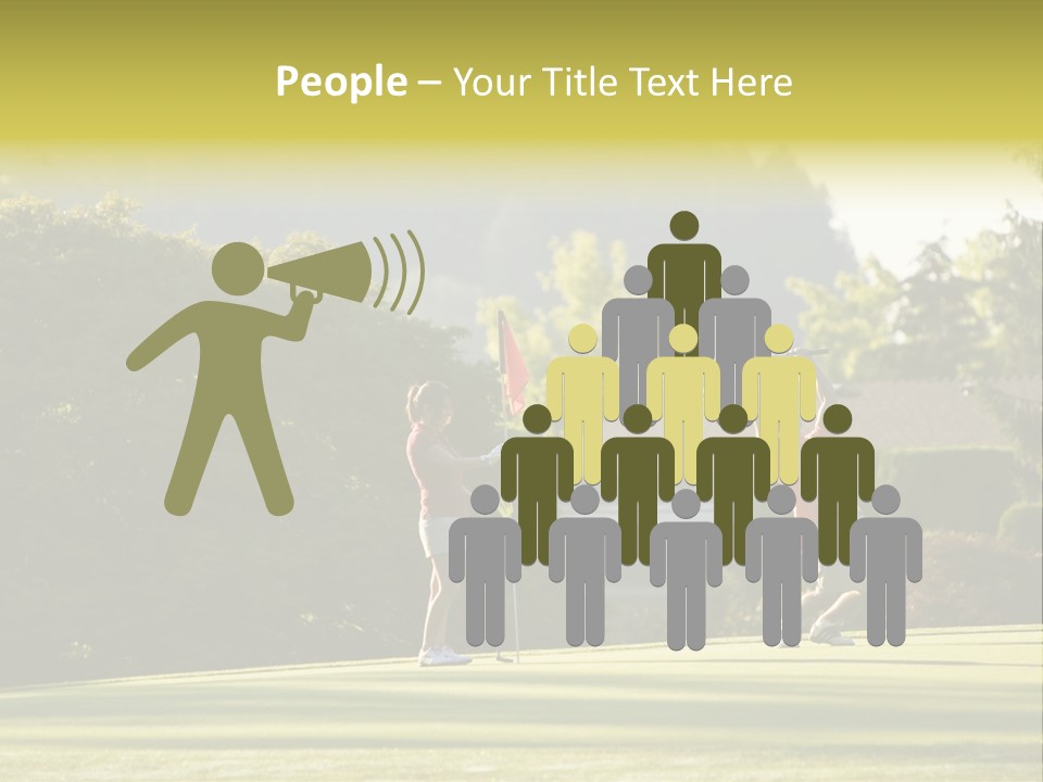 Forget In The Hole. Golf PowerPoint Template