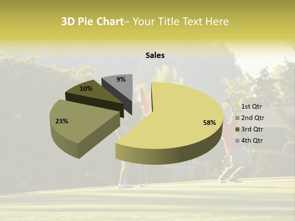 Forget In The Hole. Golf PowerPoint Template