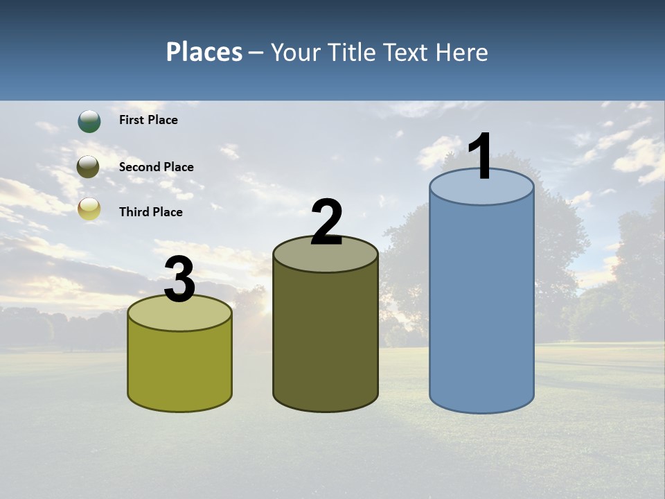 Sunrise Through The Trees PowerPoint Template