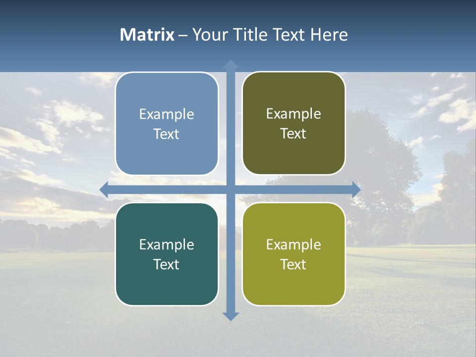 Sunrise Through The Trees PowerPoint Template