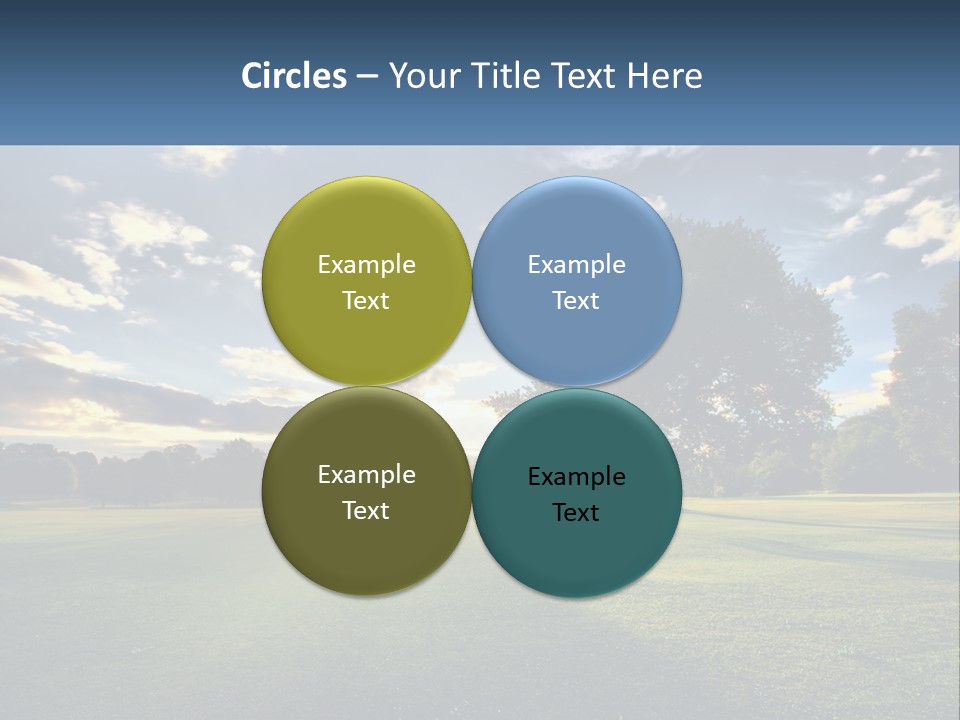 Sunrise Through The Trees PowerPoint Template