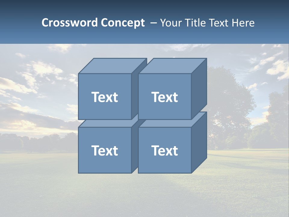 Sunrise Through The Trees PowerPoint Template