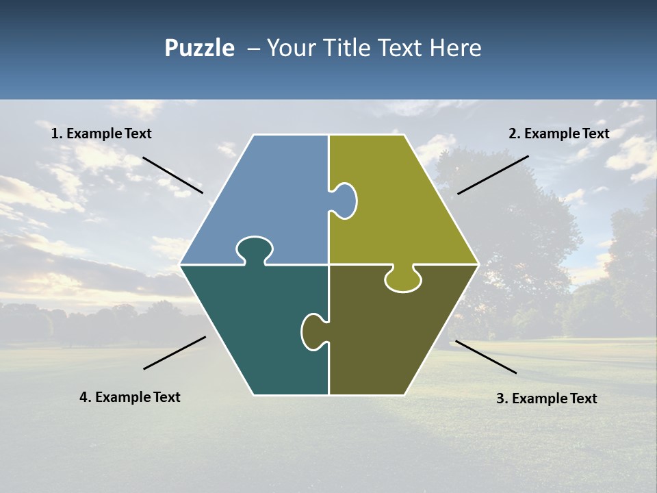 Sunrise Through The Trees PowerPoint Template