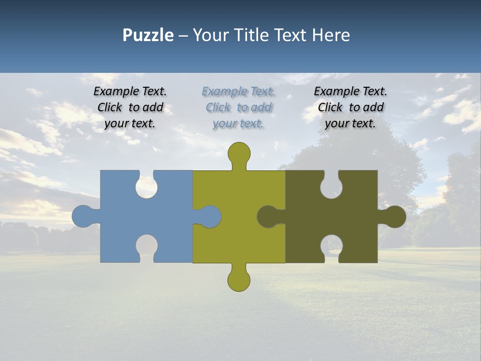 Sunrise Through The Trees PowerPoint Template