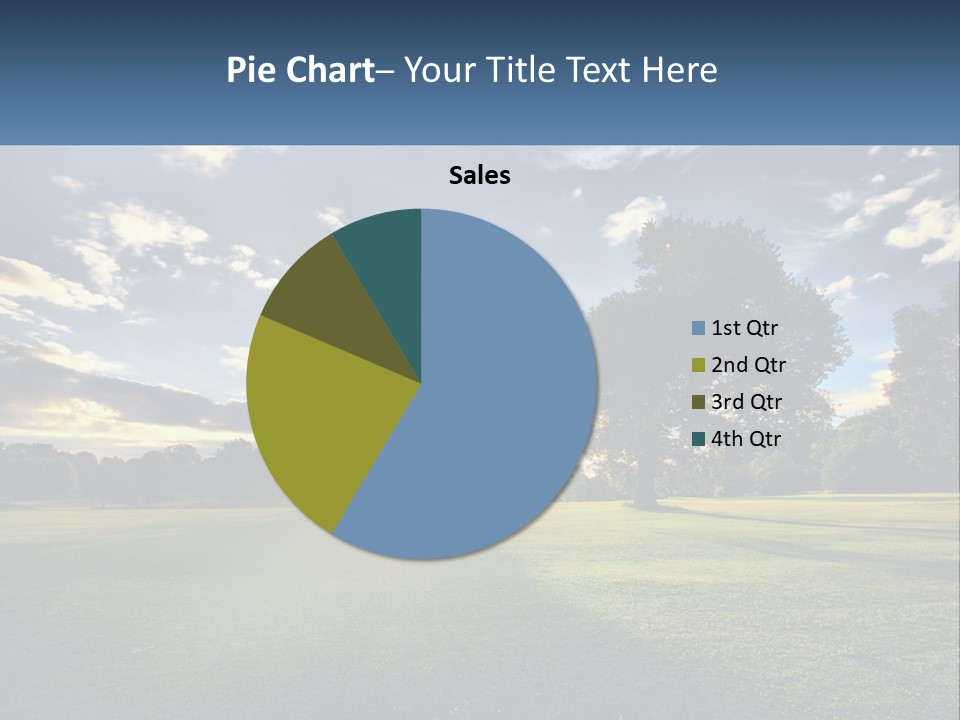 Sunrise Through The Trees PowerPoint Template
