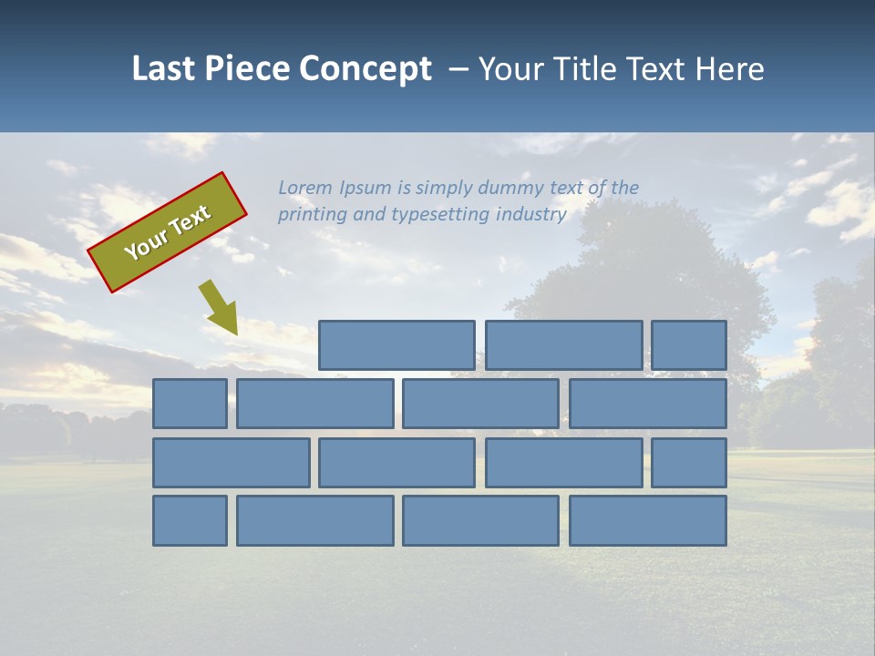 Sunrise Through The Trees PowerPoint Template