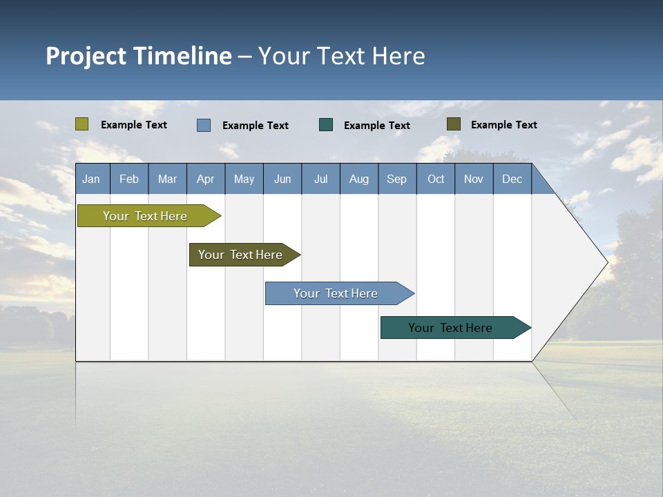 Sunrise Through The Trees PowerPoint Template