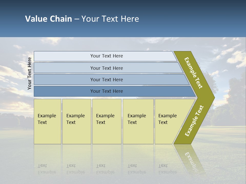 Sunrise Through The Trees PowerPoint Template