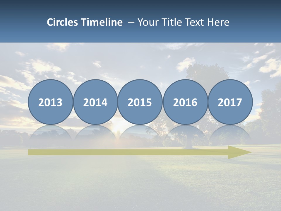 Sunrise Through The Trees PowerPoint Template