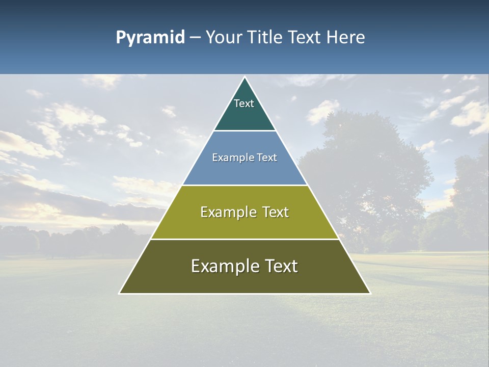 Sunrise Through The Trees PowerPoint Template