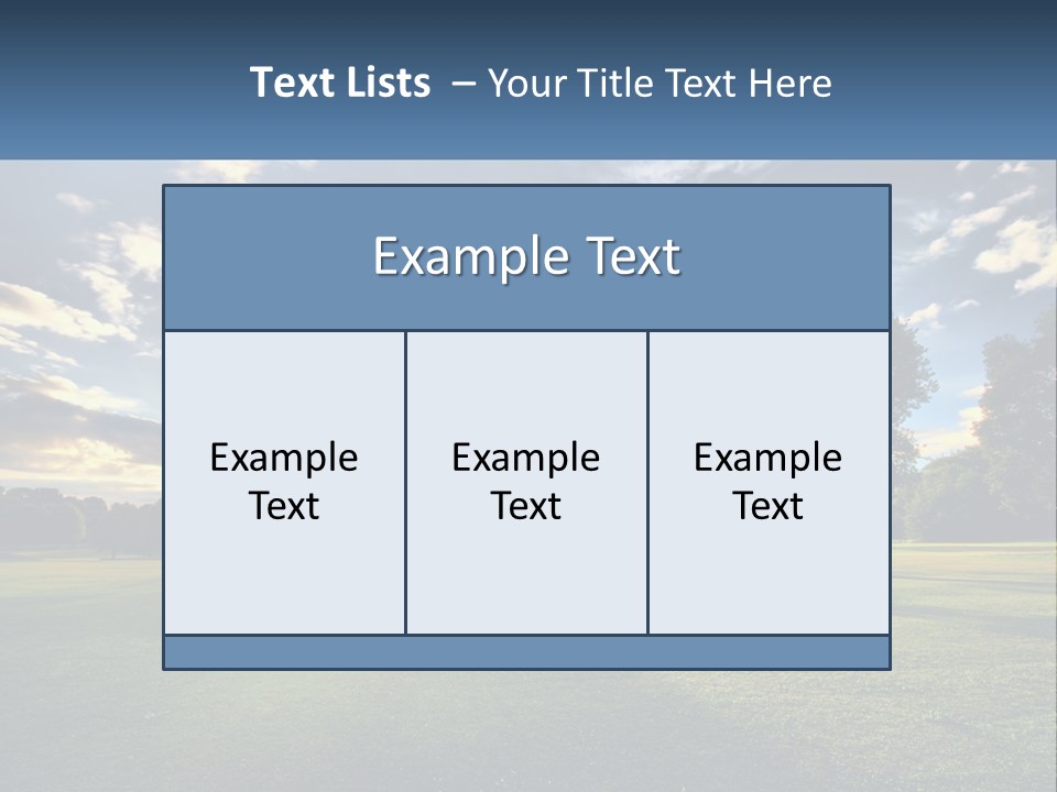 Sunrise Through The Trees PowerPoint Template