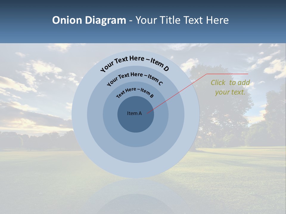Sunrise Through The Trees PowerPoint Template