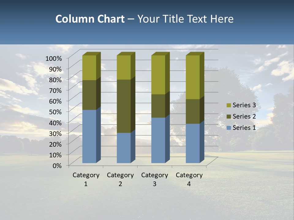 Sunrise Through The Trees PowerPoint Template
