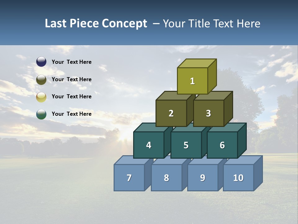 Sunrise Through The Trees PowerPoint Template
