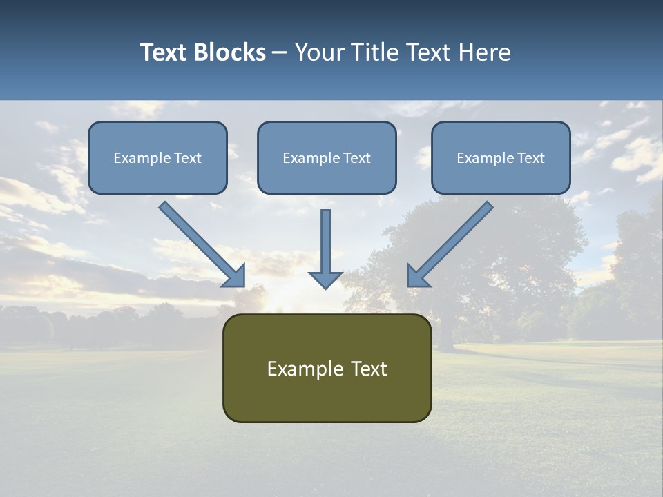 Sunrise Through The Trees PowerPoint Template