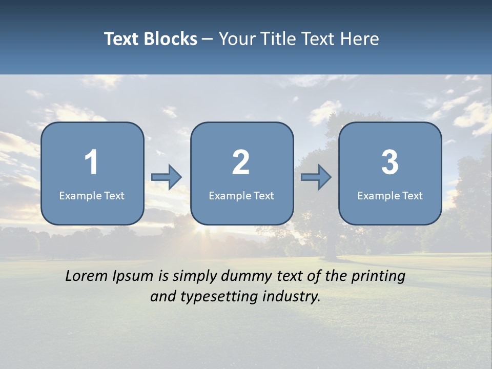 Sunrise Through The Trees PowerPoint Template