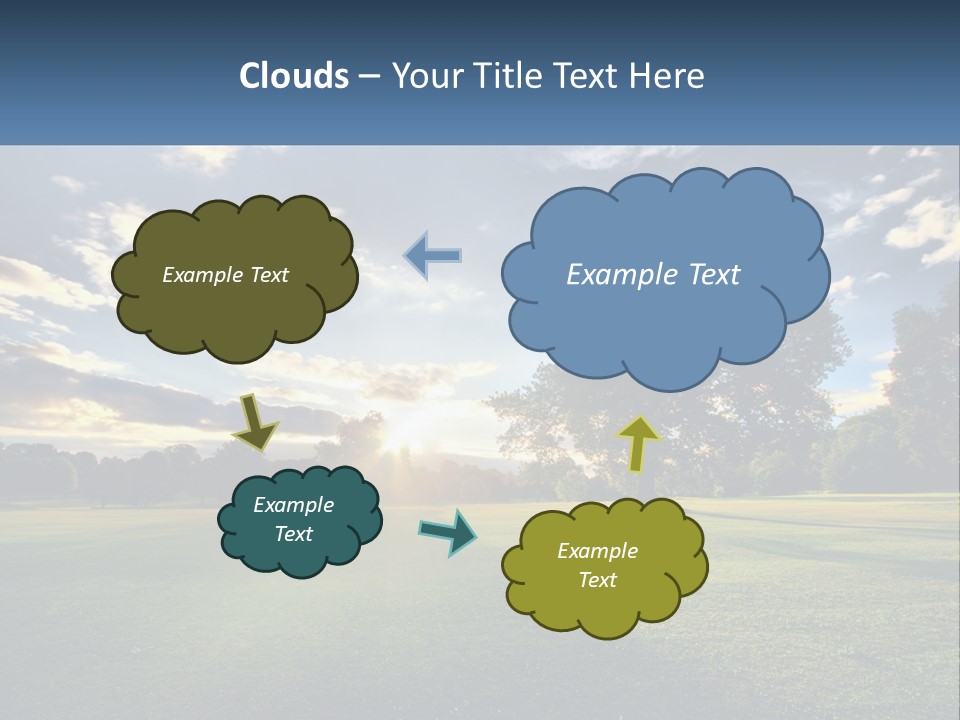 Sunrise Through The Trees PowerPoint Template