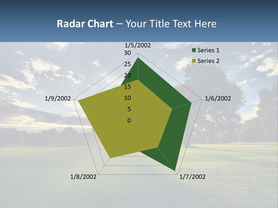 Sunrise Through The Trees PowerPoint Template