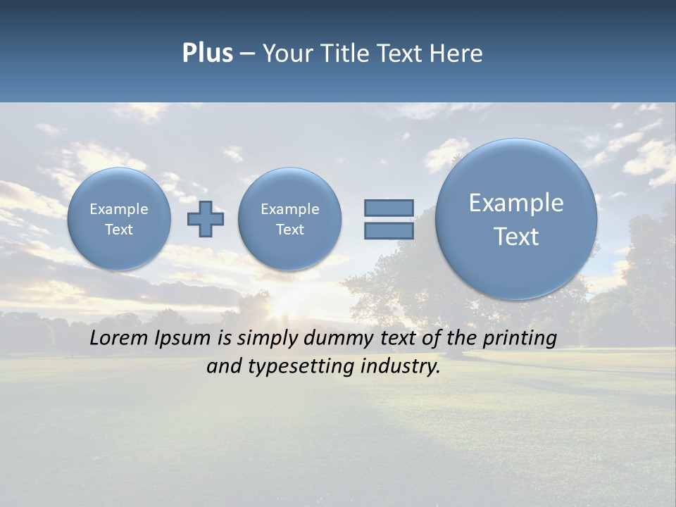 Sunrise Through The Trees PowerPoint Template