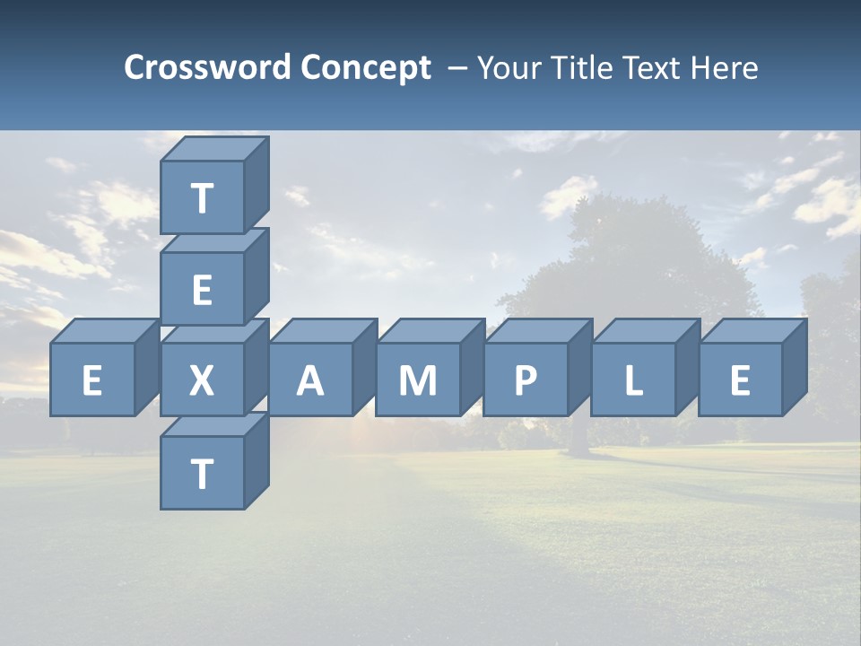 Sunrise Through The Trees PowerPoint Template
