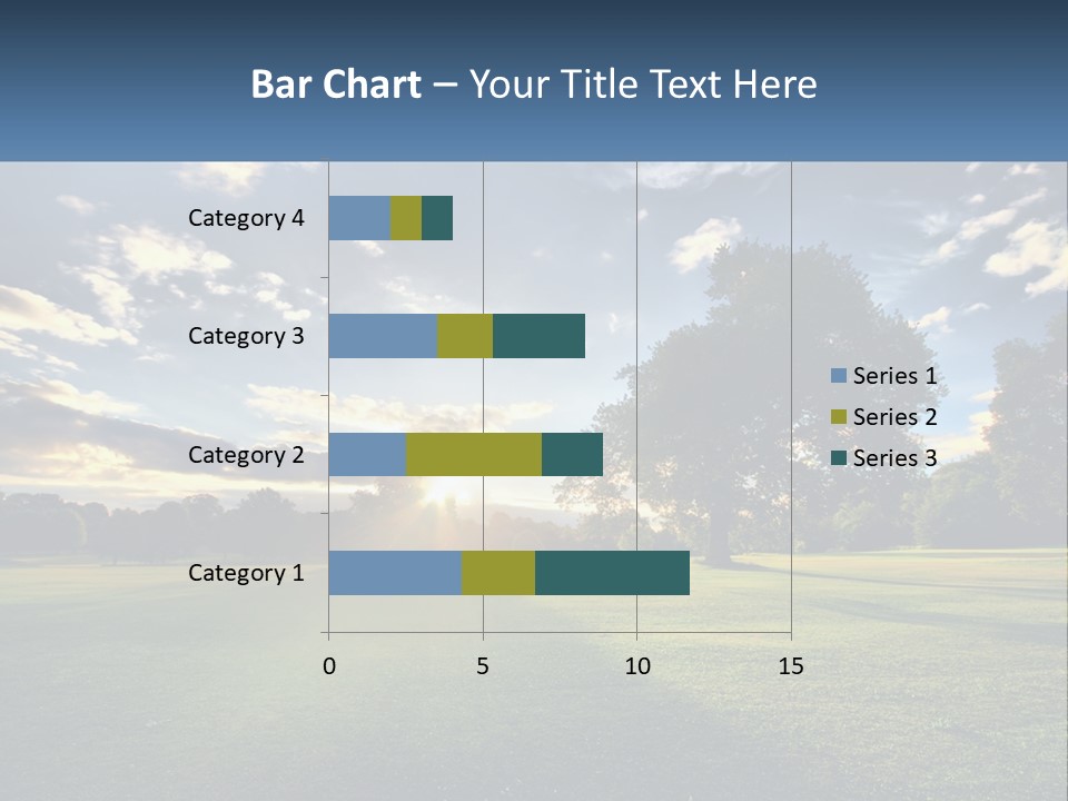Sunrise Through The Trees PowerPoint Template