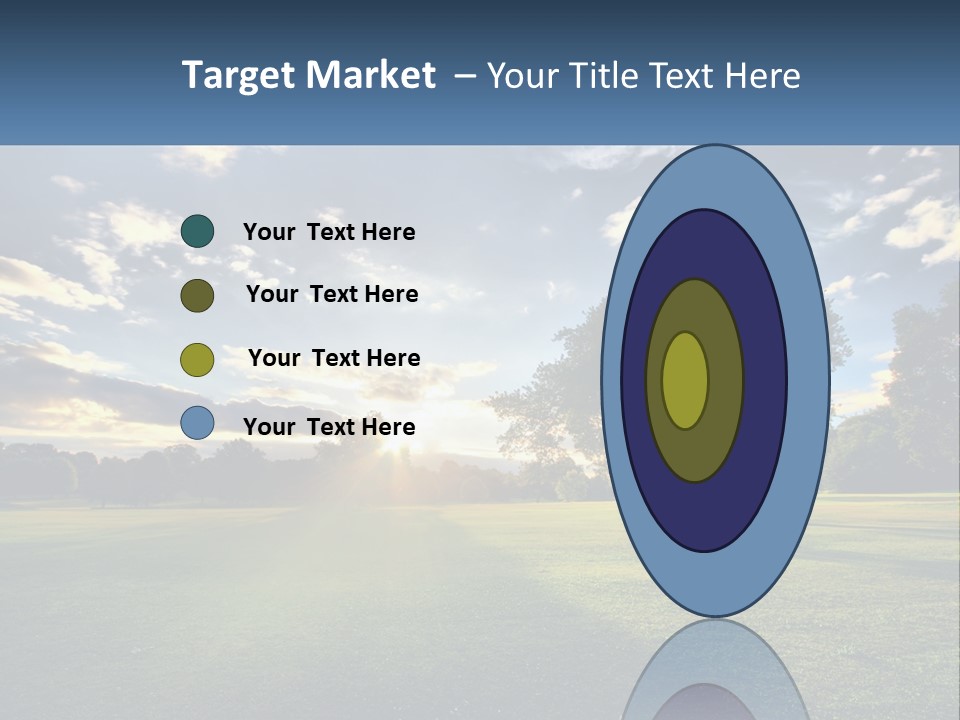 Sunrise Through The Trees PowerPoint Template