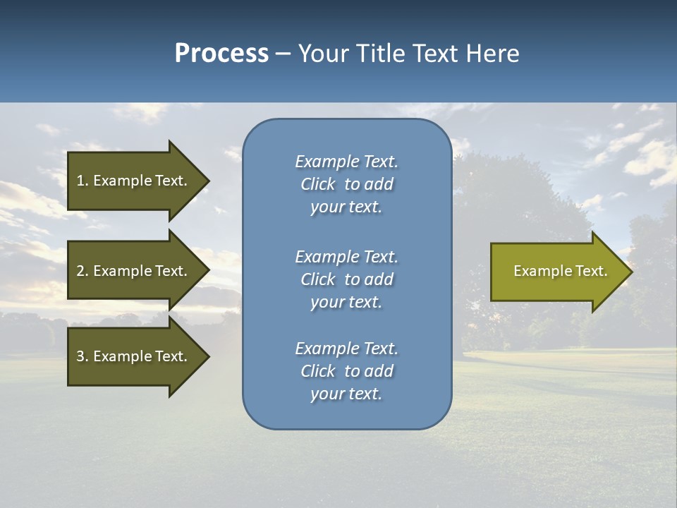 Sunrise Through The Trees PowerPoint Template