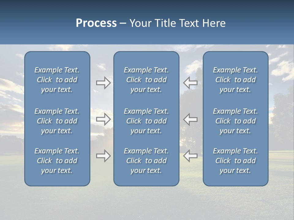 Sunrise Through The Trees PowerPoint Template