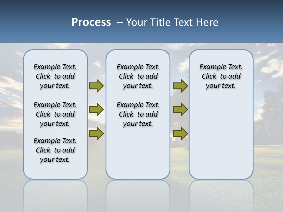Sunrise Through The Trees PowerPoint Template
