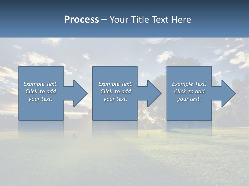 Sunrise Through The Trees PowerPoint Template