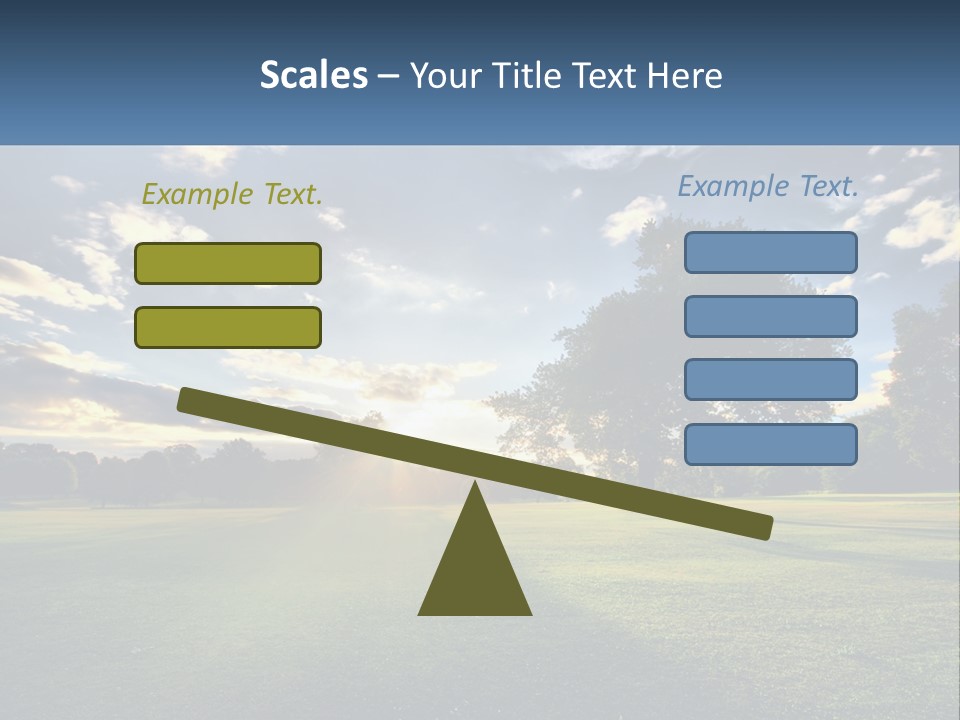 Sunrise Through The Trees PowerPoint Template