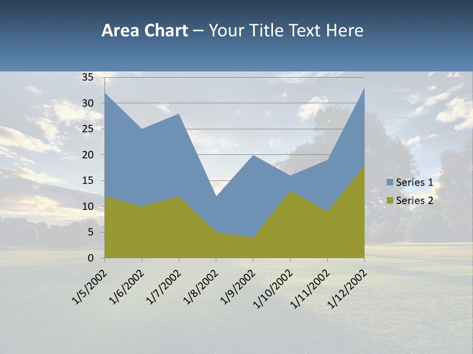 Sunrise Through The Trees PowerPoint Template