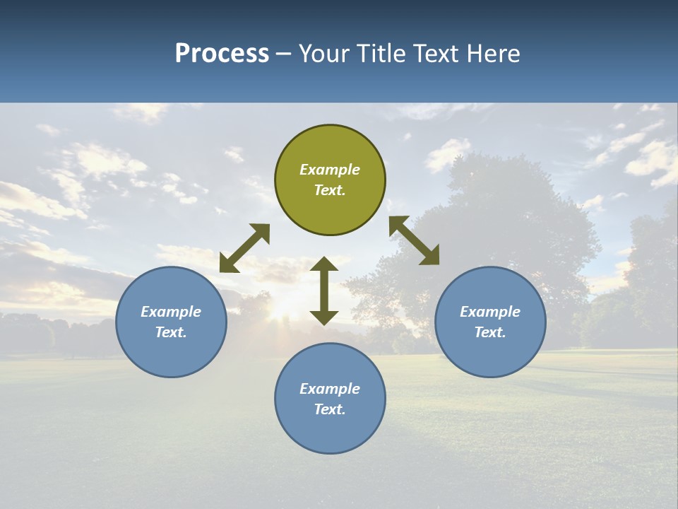 Sunrise Through The Trees PowerPoint Template